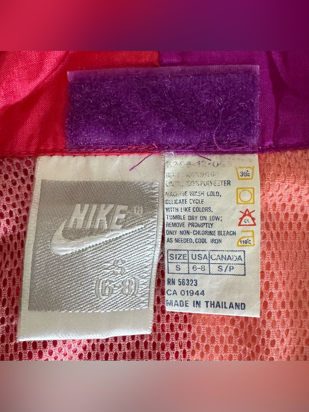 Vintage 90s Nike Women’s Colorblock Windbreaker Jacket - Size Small - Picture 4 of 8